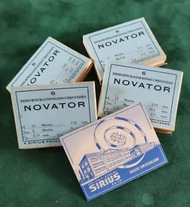 Resortes principales Novator de fabricación suiza altura talla 1,60, fortalezas 0,13 - 0,09 - Imagen 1 de 1