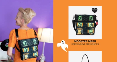 Bolso Cinturón de Seguridad Harveys Streamline Mensajero Casa Embrujada Modster Mash Coleccionistas Foto 1 de 3