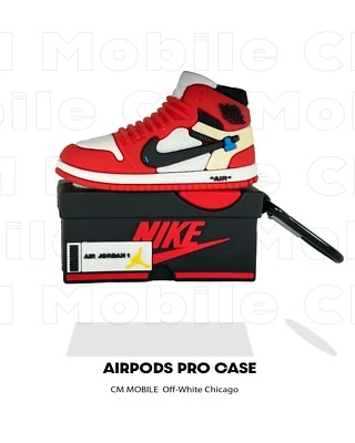 AirPods Pro 1 2 & AirPods 1 2 3 4 Case Retro Sneaker Shoe‑Box - Image 1 of 4