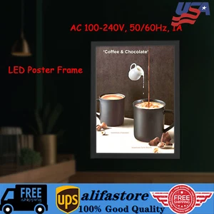 12W Movie Poster Frame LED Light Box Art Picture Advertising Display Frame Sign - Picture 1 of 17