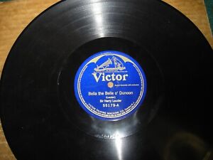 1920 VICTOR Blue lb. 12" 78/SIR HARRY LAUDER..Scotch Specialty w. Orch./E!