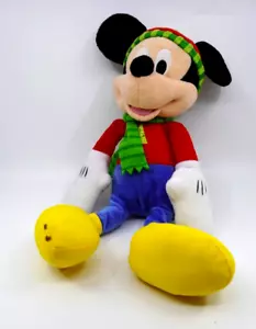 Disney Mickey Mouse 10" Plush Winter Christmas Holiday Stuffed Animal - Picture 1 of 4