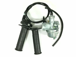 Carburetor & Twist Handle Throttle Cable Kawasaki KLX 110 2002-2010 Dirt Bike - Picture 1 of 7