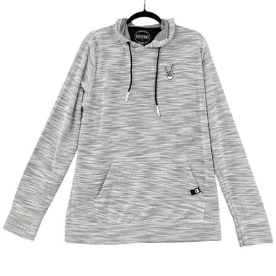 Sudadera con Capucha Dikotomy Gris Cordón Canguro Bolsillo Rayas Esqueleto Grande Foto 1 de 4