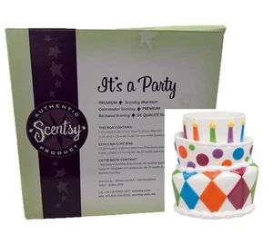 Scentsy It's a Party Geburtstag Kuchen Kerzen Rentner Bunt Wachswärmer Deko - Bild 1 von 3