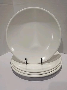 Crate & Barrel Melamine Dinner Plate 10.5" White Set Of 4 - Picture 1 of 3