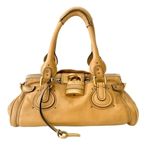 CHLOÉ Paddington Brown Leather Shoulder Bag - Picture 1 of 17