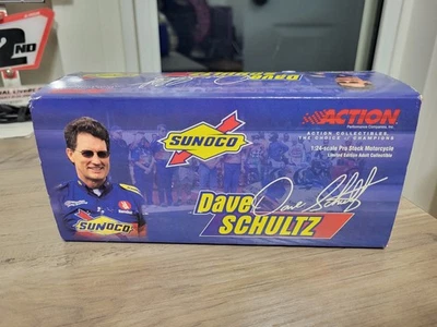 ACTION 1:24 Scale Pro Stock Motorcycle Dave Schultz "Sunoco" 1 Of 4200 - Image 1 of 3