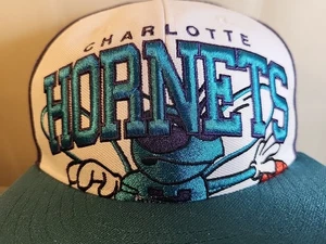 Vintage '47 Brand Hardwood Classics Charlotte Hornets Snapback Hat - Teal/Purple - Picture 1 of 11