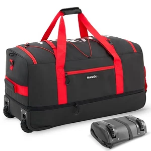30'' Rolling Duffel Bag with 2 Wheels - No-Sag Design for Heavy Loads, Expand... - Picture 1 of 6