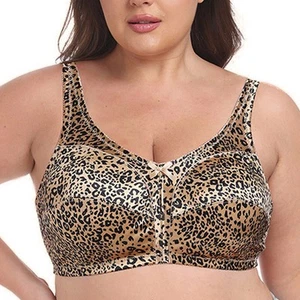 50-54 Wire-Free Womens Wireless Minimizer Bra Comfort Plus Size Bras Full Figure - Picture 1 of 21