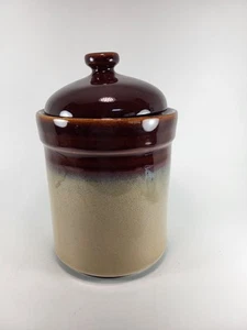 Sango "Nova Brown" Large Canister/ Cookie/Flour/Sugar 7 3/4" - Picture 1 of 12