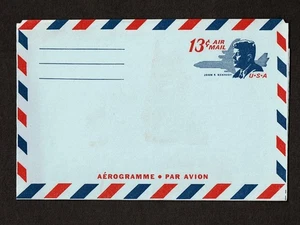 1965 U.S. AIRMAIL  STAMPED ENVELOPE  13c Kennedy  ENTIRE #UC38 MINT - Picture 1 of 1