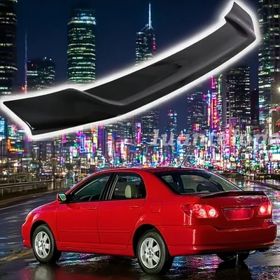 1X Alerón trasero estilo R para Toyota Corolla 2009-2013 negro brillante envío gratuito Foto 1 de 4