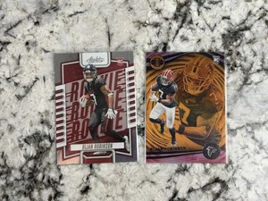 2023 Bijan Robinson Rookie Card Lot (2) - Illusions Orange& Absolute Falcons RB - Picture 1 of 6