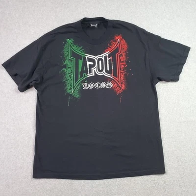 Tapout Shirt Mens XL Black Locos Mexican Flag Graphic MMA Short Sleeve Y2K - Image 1 of 4