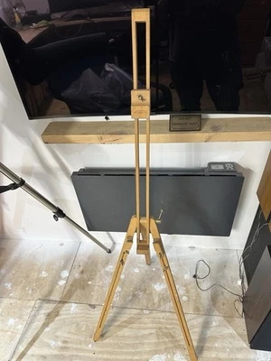 Vintage Winsor & Newton Painters Artists Freestanding Easel Stand Beech & Brass  - Image 1 of 4