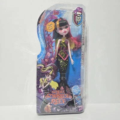 Muñeca Monster High Draculaura Great Scarrier Reef 2015 Sirena Brilla en la Oscuridad Foto 1 de 4