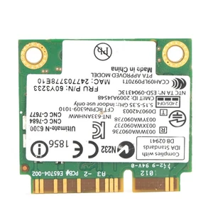 Wireless Network Card 450Mbps Mini PCIE WiFi Card 2.4G/5G For FRU: 60Y CT - Picture 1 of 13