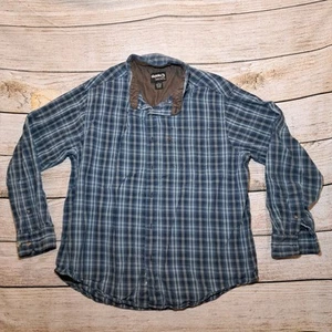 Camisa Gander Mountain Para Hombre Talla M Algodón Cuadros Abotonada Azul Serie Guía - Imagen 1 de 10
