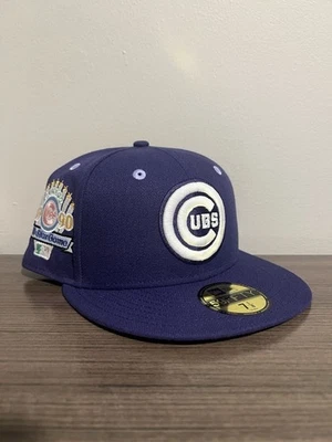 New Era 59Fifty Chicago Cubs púrpura 1990 All-Star Game parche sombrero ajustado 7 1/8 Foto 1 de 4