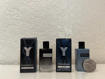 YSL Y EDP & Y L'Elixir MINI SPLASH 0,25 oz / 7,5 ml NUEVO EN CAJA Foto 1 de 3