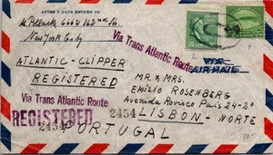 Goldpath: correo aéreo de Estados Unidos 1941 registrado, portugal. 20C, 25C.ny. CV879_P21 - Imagen 1 de 2