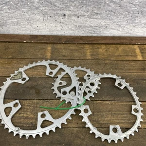 Vintage Shimano Deore XT Fc-M730 Biopace II Chainring SetM730 110/74 BCD Wear - Picture 1 of 15