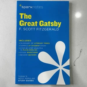 SparkNotes The Great Gatsby Study Guide F Scott Fitzgerald Literary Analysis - Picture 1 of 6