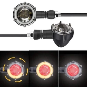 Luces traseras intermitentes LED de freno para motocicleta 2 piezas para Harley EE. UU. - Imagen 1 de 12