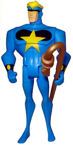 Justice League Unlimited Loose 4.5" STARMAN Blue Figure MattyCollector Exclusive Cover