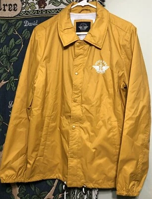 NEW Dockers Men's The Brady Lightweight Nylon Coaches Jacket, Gold, Small - Image 1 of 4