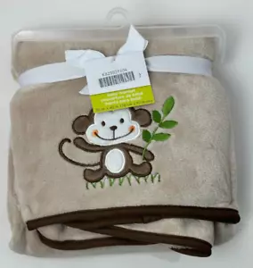 Neu mit Etikett Cuddletime Cuddle Time beige braun und hellbraun Affe Plüsch Baby Jungen Decke - Bild 1 von 5