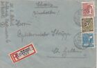 Jolie lettre recommand d'Allemagne obl. KOLKWIT 1948 pour la Suisse