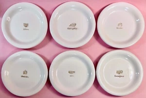 Set Of 6 Williams-Sonoma Cheese Series Embossed Plates Appetizer Dessert 6.25" - Picture 1 of 11