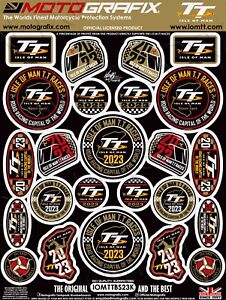 Isle of Man TT Races IOM TT 2023 Officially Licensed Gel Badge Decal Sticker Kit