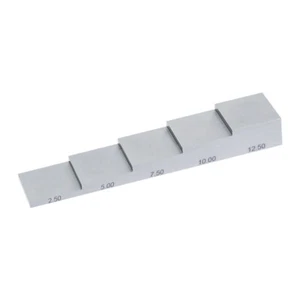 YUSHI 5-Step Calibration Block 2.50 5.00 7.50 10.00 12.50 1018 Steel Step Wedge - Picture 1 of 8