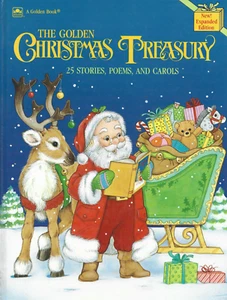 THE GOLDEN CHRISTMAS TREASURY, 25 STORIES, POEMS AND CAROLS - HARDCOVER, 1990 - Picture 1 of 7