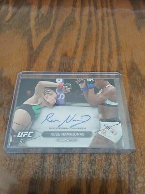 2015 Topps UFC High Impact Online Exclusive Autograph Card Rose Namajunas Auto - Image 1 of 2