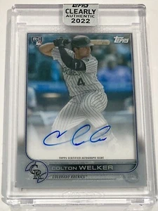 2022 Topps Clearly Authentic Colton Welker Autograph Rookie Auto RC - Picture 1 of 2