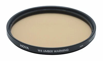 Genuine HOYA W4 UMBER WARMING Filter 52mm,NEW,corrects blue cast and adds warmth - Image 1 of 3