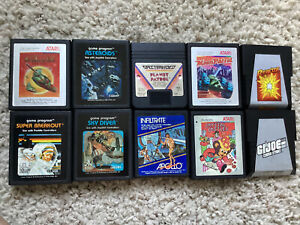 Atari 2600 Game Lot Of 10 Vintage Video Games