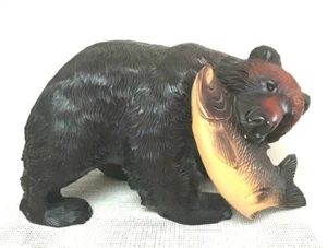 Oso tallado en madera japonés de colección (ancho: 380 mm, altura: 210 mm) década de 1980 Japón - Imagen 1 de 12