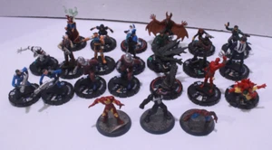 20+ Marvel & DC Heroclix Assorted Various Characters D&D Figures RPG - Picture 1 of 6