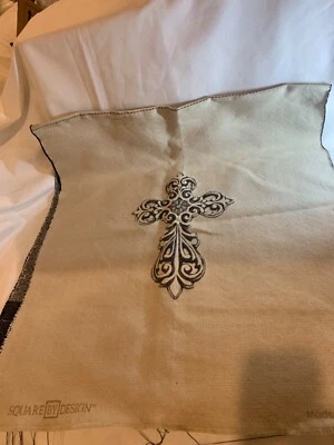 cuadrado por diseño cruz multiusos tejido cuadrado tela 27"x27" nuevo Foto 1 de 4