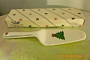 CHRISTOPHER STUART  for HUDSONS Yuletiding BONE CHINA Christmas PIE CAKE SERVER - Picture 1 of 7