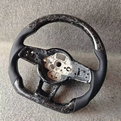 Black Forged Carbon Fiber Steering Wheel For Volkswagen VW GOLF Golf GTI / R MK7 - Image 1 of 3