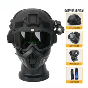 Airsoft MICH Helmet Antifog Mask Full Face Mask Military Combat Cycling Outdoor - Picture 1 of 30