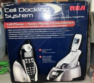 RCA 23200RE3 2.4 Telefon bezprzewodowy CID GŁOŚNIK W SŁUCHAWCE I systemie dokującym do komórki. - Zdjęcie 1 z 2