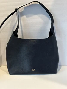 MICHAEL MICHAEL KORS Junie Pebbled Leather Hobo Bag~blue-EUC - Picture 1 of 9